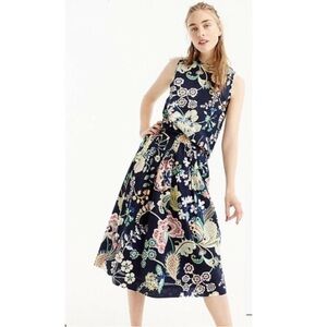 NWOT J. Crew floral cotton skirt, size 14